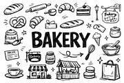 Bakery Doodle Elements Collection, an Object Graphic by VIVAT Design Studio (Thumbnail 1 of 4)