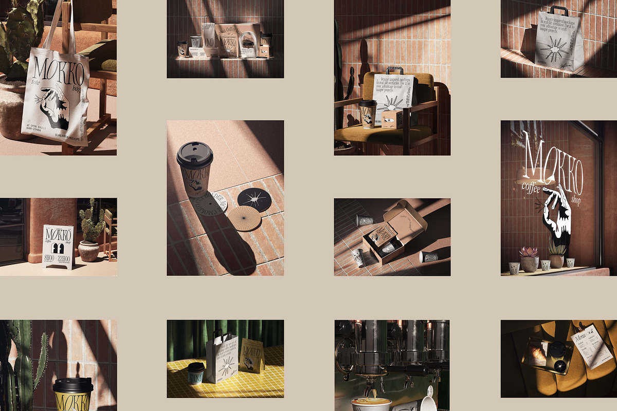 MOKKO - Coffee branding mockups, a Packaging Mockup by Creatoom (Photo 13 of 14)