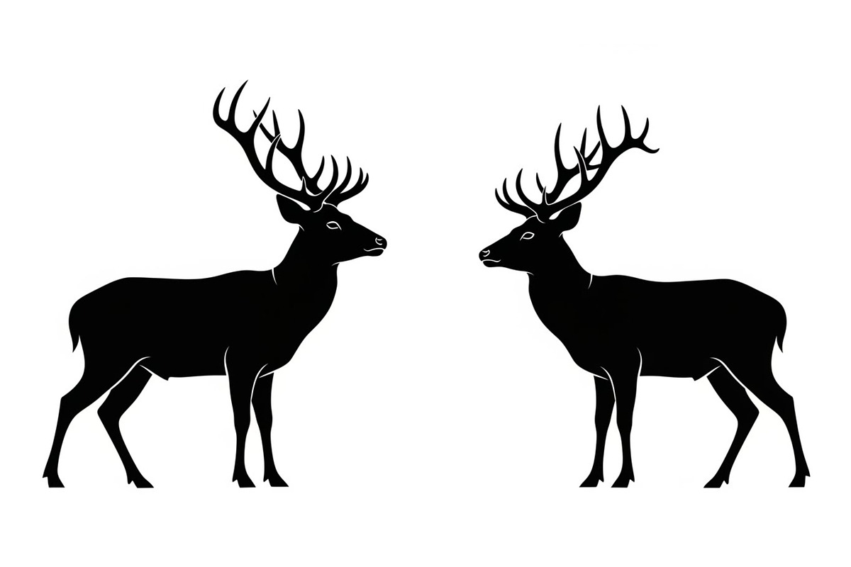 Majestic Deer & Stag Silhouette Bund, an Illustration by jahid234 (Photo 21 of 41)