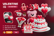 Valentine Love Item 3D Icon Pack, an Object 3D Model by Haps Space (Thumbnail 1 of 4)