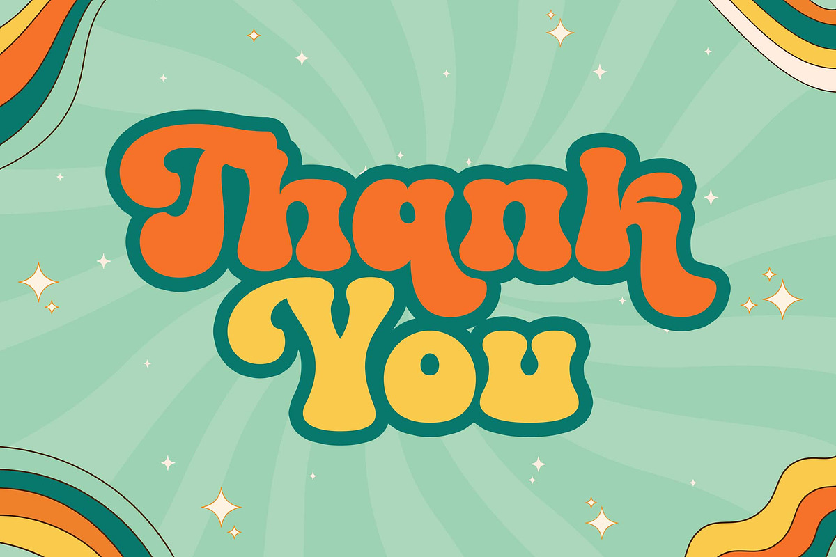 Retro Voyage a Groovy Font, a Script Font by Blankids Studio (Photo 11 of 11)