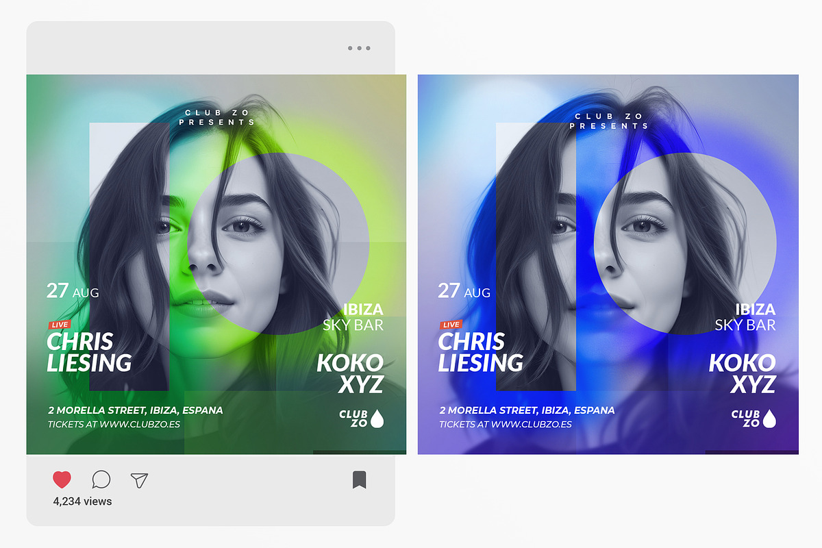 Club Flyer, a Flyer Template by Human Made (Photo 2 of 3)