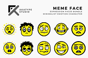 Meme Face, a Solid Icon by Akatype Studio (Thumbnail 1 of 3)