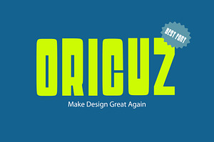 ORICUZ - Bold Ultra-Condensed Font, a Sans Serif Font by BROCZ Store