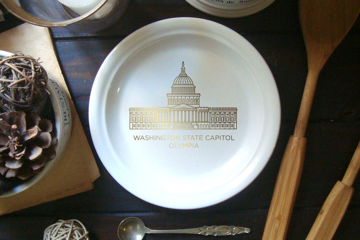 Washington DC City Skyline, an Outline Icon by Tettygreen (Photo 3 of 3)