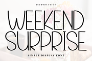 Weekend Surprise, a Serif Font by FreshTypeINK (Thumbnail 1 of 8)