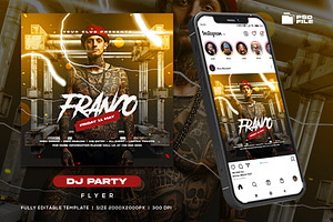 Dj Party Night Flyer Template