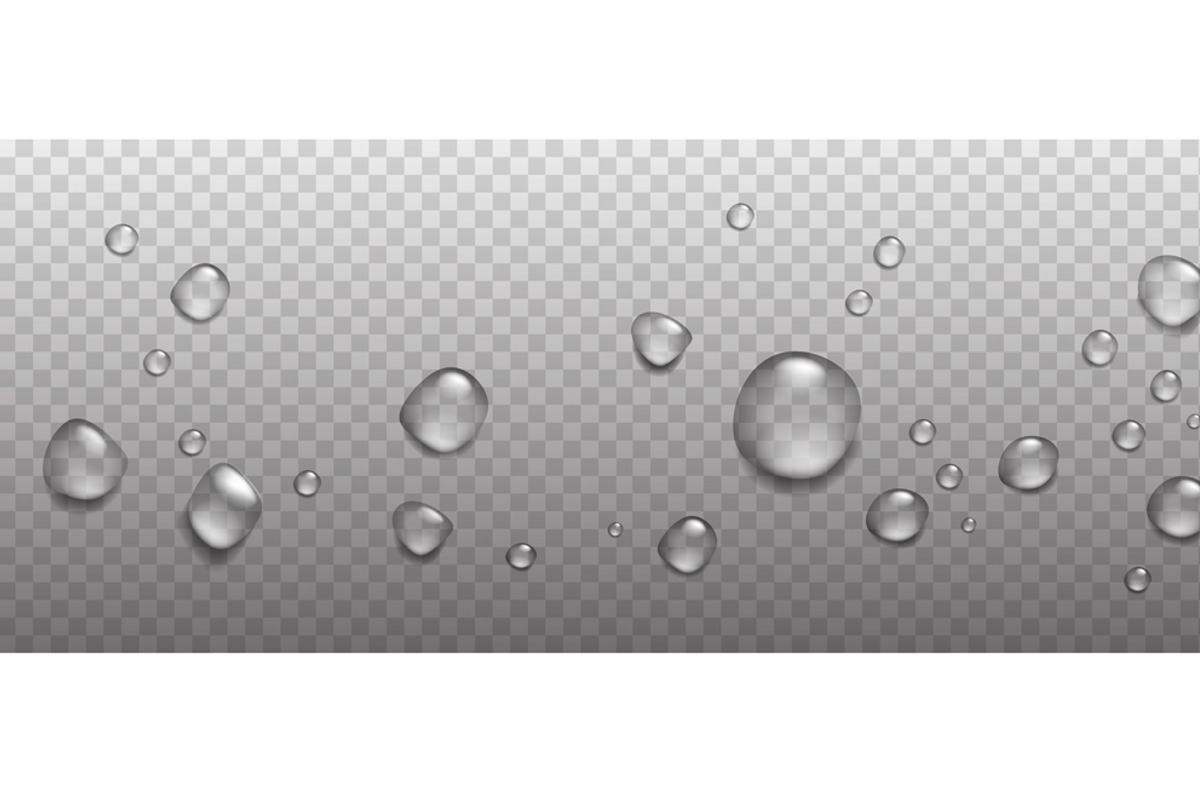 Realistic rain drops, air bubblies, a Background Graphic by ecco