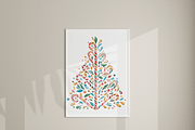 Funny Christmas Tree Clipart Set, a Decorative Illustration by Pati Charm Studio (Thumbnail 7 of 8)