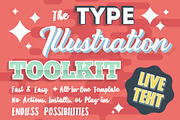 Type Illustration Toolkit + EXTRAS, a Layer Style Add-On by graphiklee (Thumbnail 1 of 6)