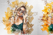 Graphic Marker Photoshop Action, an Action Add-On by GorynArt (Thumbnail 10 of 20)
