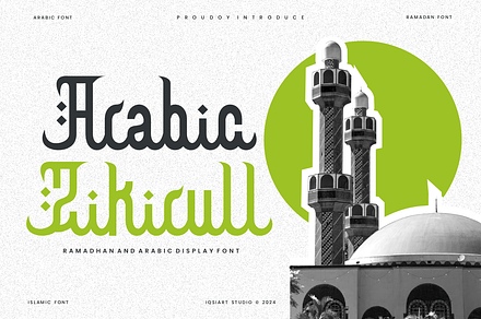 Arabic Zikirull - Islamic Font, a Sans Serif Font by Iqsiart Studio