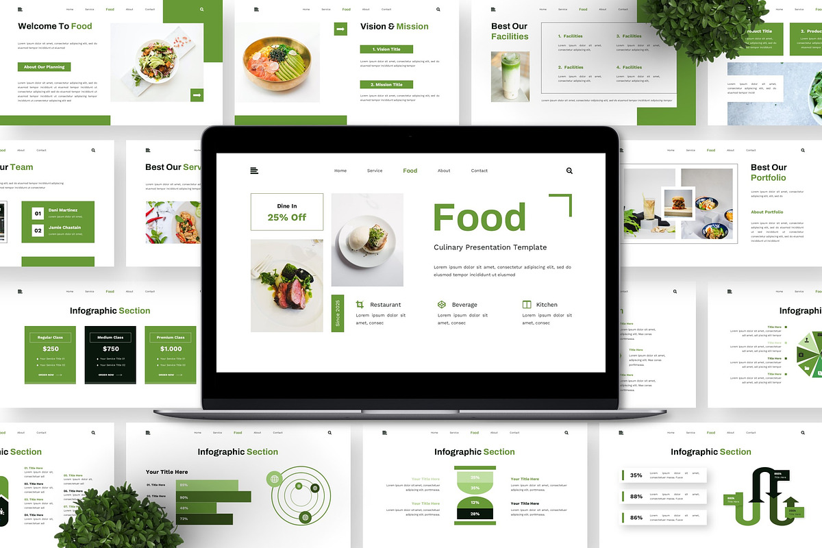 Food - Culinary Google Slide, a Presentation Template by Deepslide Studio (Photo 5 of 6)