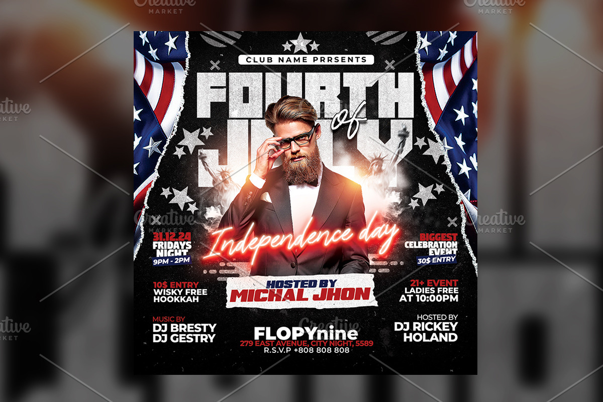 4th of July Flyer Template, a Flyer Template by RTXdesinger99 (Photo 3 of 3)