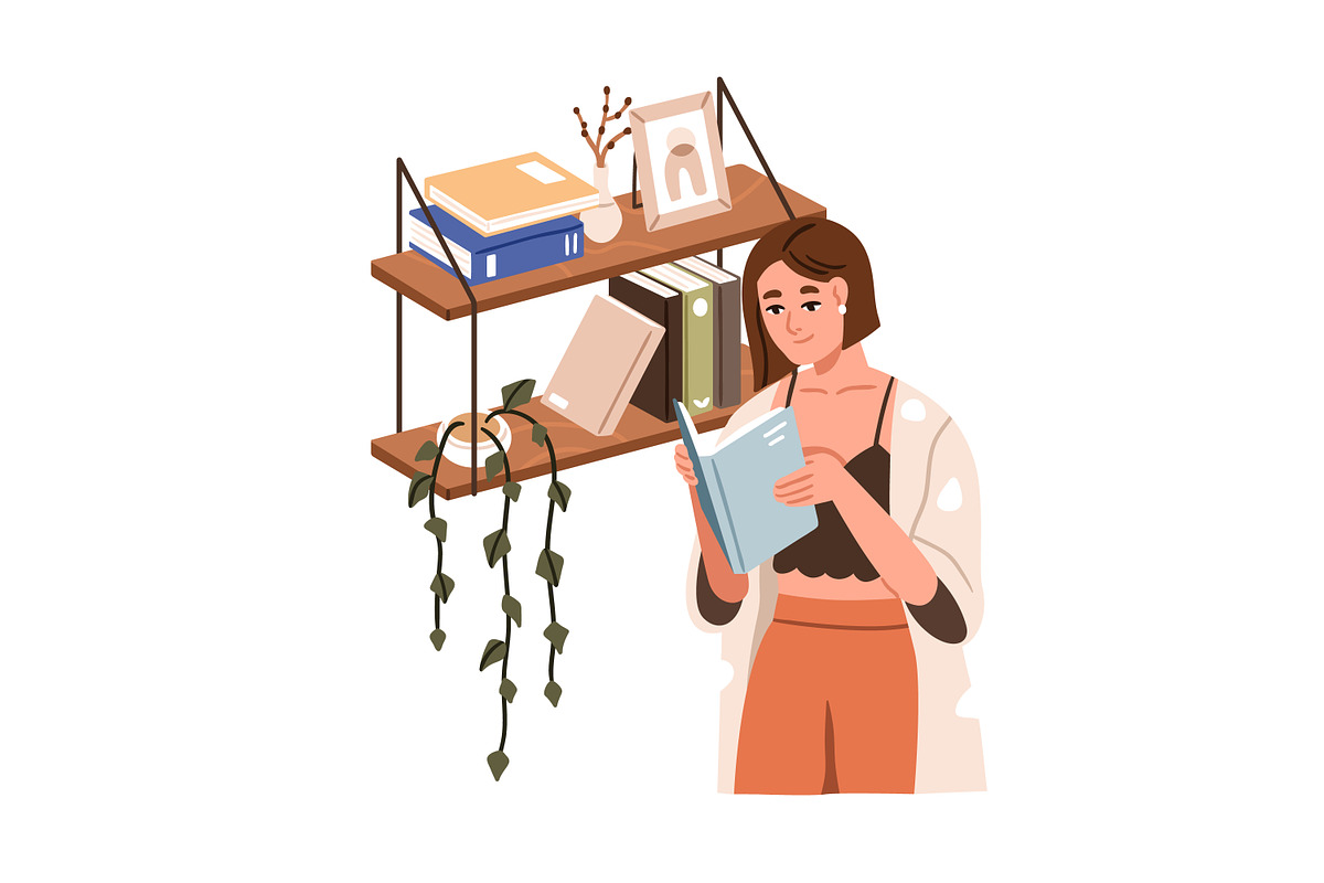 Women rest, spend time at home set, a Person Illustration by Good Studio (Photo 5 of 5)