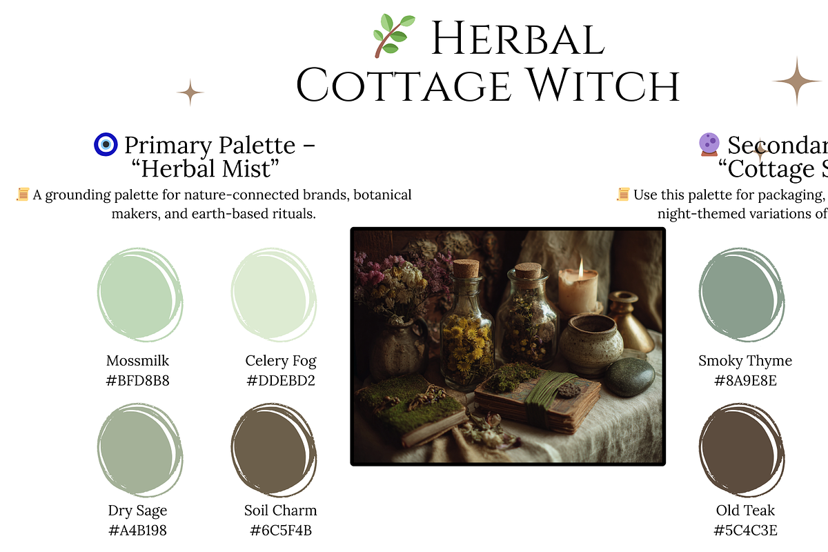 Witchy brand visual identity guide, a Palette Add-On by Alerya Studio (Photo 3 of 3)