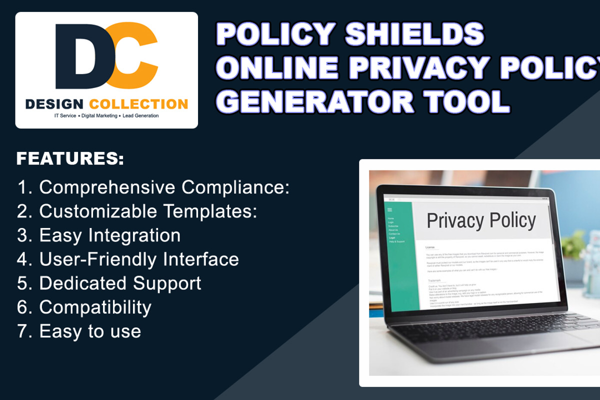 Online Privacy Policy Generator Tool, a Websites & App Template by Design Collection (Photo 1 of 5)
