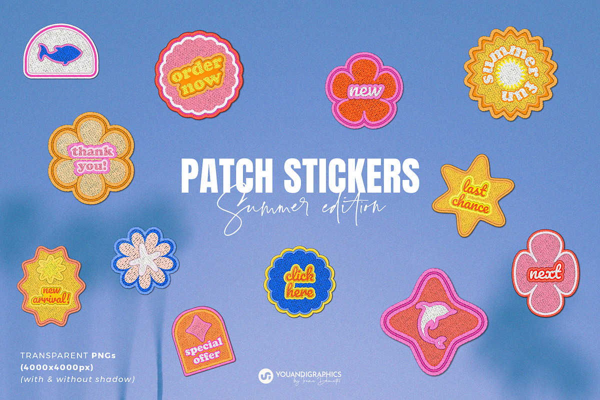 Patch Stickers - Summer edition, a Graphic by Youandigraphics (Photo 1 of 13)