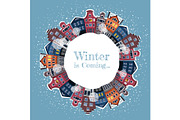 Winter Activities Vector Set, a Seasonal Illustration by Zonda (Thumbnail 9 of 13)