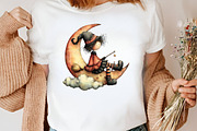 Whimsical Halloween Clipart, an Illustration by Canvas Craft (Thumbnail 6 of 8)