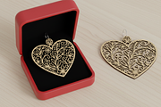 Heart Shape Earring Laser Cut File, an Illustration by Amazin_art (Thumbnail 3 of 6)