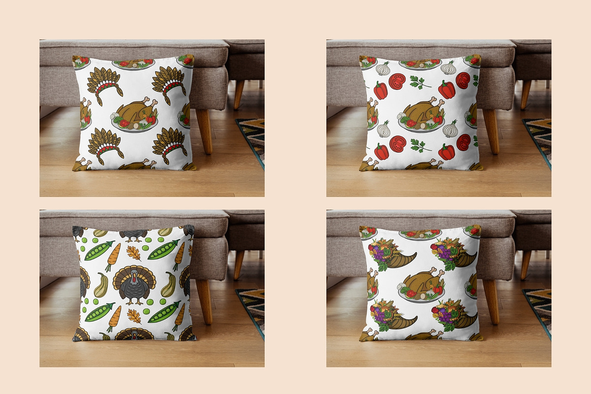 Thanksgiving Day Patterns Clipart, a Seasonal Illustration by Elatedowl (Photo 14 of 16)