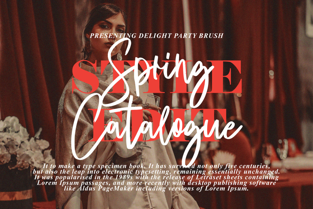 Delight Party - Casual Handwritten, a Handwritten Font by tebaltipislab (Photo 4 of 10)