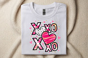 XOXO Valentine Day Heart PNG, an Illustration by SinaCreation (Thumbnail 7 of 11)