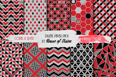 Coral Geometric Pack