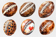Football Ball Sublimation Bundle, a Seasonal Illustration by Rose Art (Thumbnail 3 of 3)