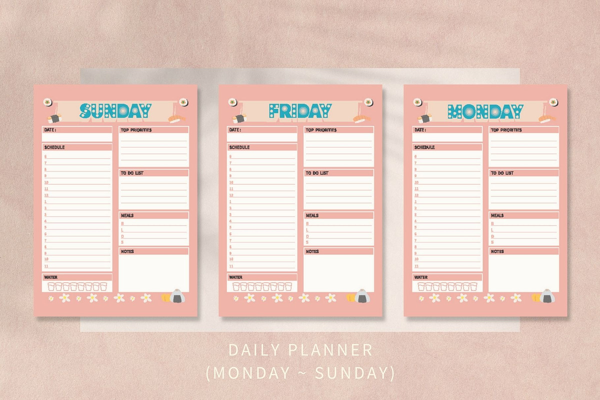 Planner Bundle Templates, a Stationery Template by Yiru Chen Studio (Photo 2 of 7)