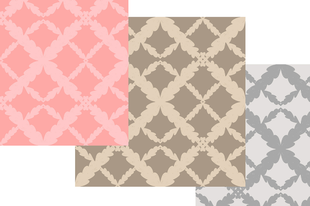 Botanical Trellis Vector Pattern, a Pattern Graphic by NayaChu (Photo 2 of 8)