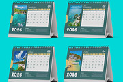 Minimalist 2026 Desk Calendar Design, a Stationery Template by MightyDesign (Thumbnail 2 of 7)