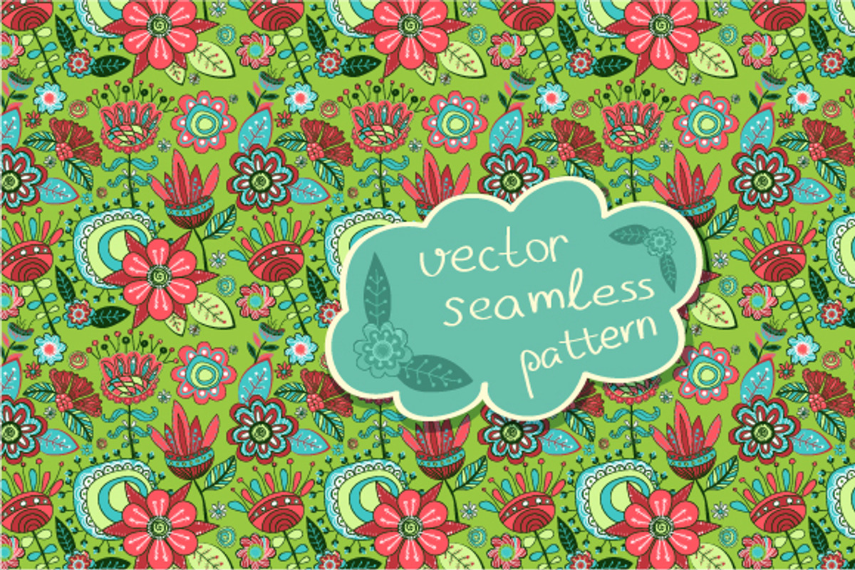 seamless pattern "Magic garden" preview 2