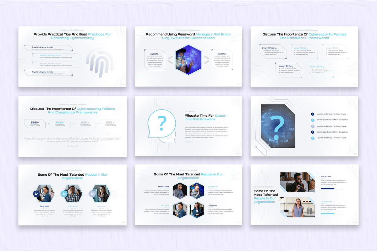 Cybersecurity Presentation Template, a Presentation Template by SlideStack (Photo 4 of 5)