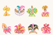 Colorful Carnival Clipart Bundle, a Person Illustration by BusyDaydesign (Thumbnail 2 of 9)