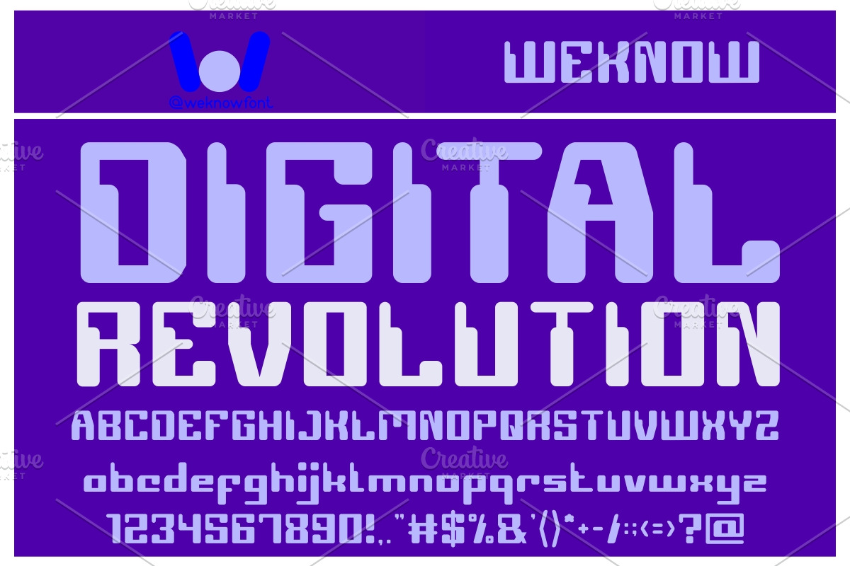 Computer Robot font, a Font by weknow (Photo 4 of 5)