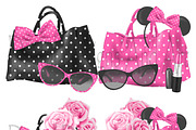 Fashion girl in pink, an Illustration by DarinaDigital (Thumbnail 2 of 6)