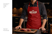 Apron Mockup Set, an Apparel Mockup by Country4k (Thumbnail 1 of 4)