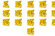 Big bundle of 3D percent discount, a Finance Illustration by sibgat (Thumbnail 8 of 8)