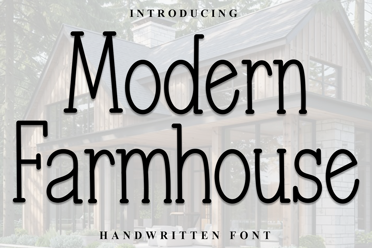 Modern Farmhouse, a Sans Serif Font by FreshTypeINK (Photo 1 of 8)