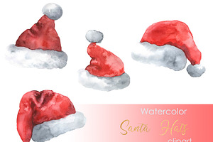 Christmas Clipart, Santa Hats png