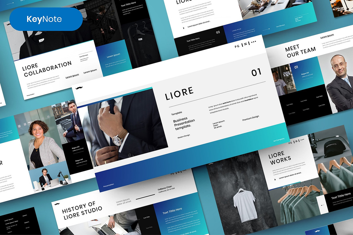 Liore – Business Keynote, a Presentation Template by Dens Creative Studio (Photo 1 of 6)