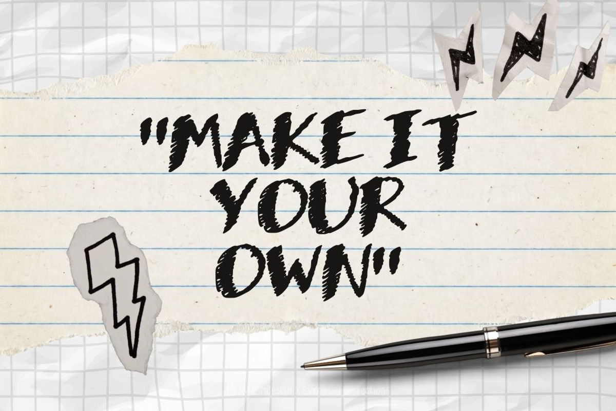 Silent Whisper | Doodle Display Font, a Handwritten Font by Everyday Perfection (Photo 4 of 5)