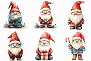 Christmas Gnome Sublimation Clipart, an Illustration by Craft Nest (Thumbnail 2 of 6)