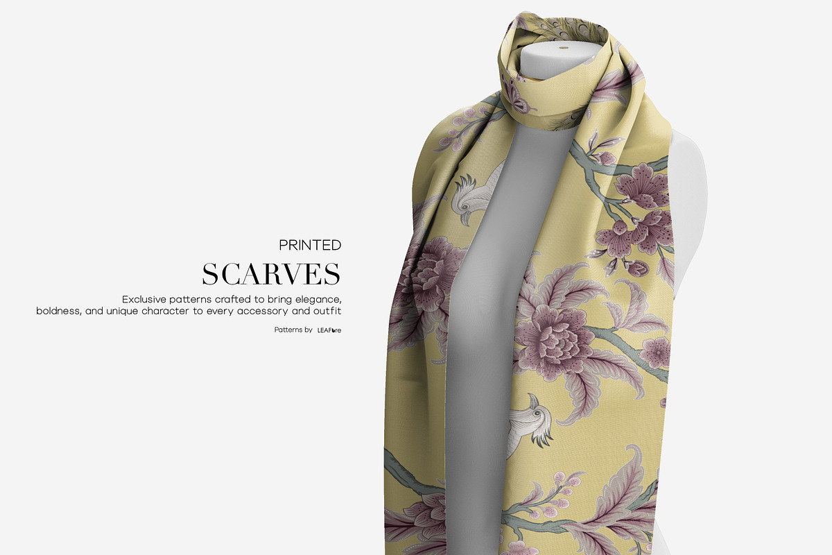 Botanical Chinoiserie Patterns, a Pattern Graphic by LEAFure (Photo 12 of 13)