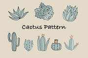Cactus Pattern, a Background Graphic by OrcaJs (Thumbnail 1 of 4)