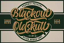 Blackout Oldskull | Handwritten Font