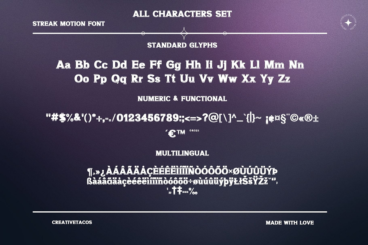 Streak Motion Font, a Slab Serif Font by Creativetacos (Photo 8 of 9)