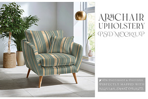 Armchair Upholstery Mockup